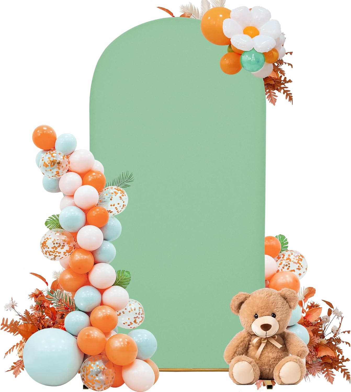 3-Piece Arch Cover Bundle – 7.2FT, 6.6FT & 6FT Stretch Spandex Backdrop Set – Wedding, Birthday & Photo Booth Arch Covers for Every Event