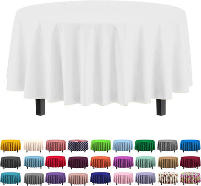 Exquisite Party Solids 6-Pack Premium Plastic Tablecloth 54in. x 108in. Rectangle Plastic Table Cover - Navy