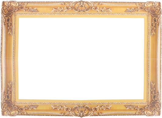 Photo Booth Props Picture Frame Decor for Wedding Birthday Golden Handheld Prop Vintage Bachelorette Party Supplies
