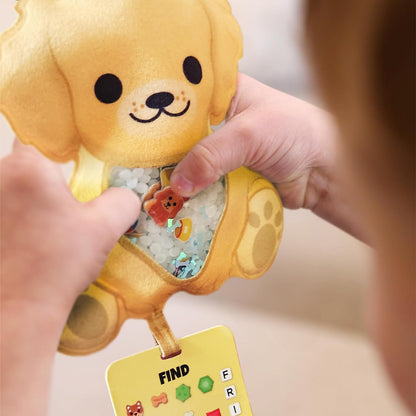 Vango BIZYBOO - The Original Seek & Find Plush - Hidden Object Search Problem Solving Educational Matching Game for Kids 2 and Up (Chill Bill)