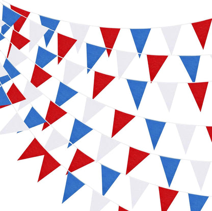 Hahafelt 100 Feet Pennant Banners Flags 75 Solid String Triangle Flags for Grand Opening, Carnival Theme Birthday Party Decoration Outdoor Events Classroom Decoration(Pink)