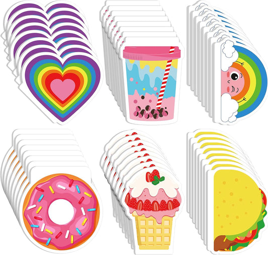 Glenmal 24 Pack Mini Cute Notebooks for Kids Kawaii Pocket Notebooks Bulk with Covers in 6 Design Small Notepads for Girls School Supplies (Cute)