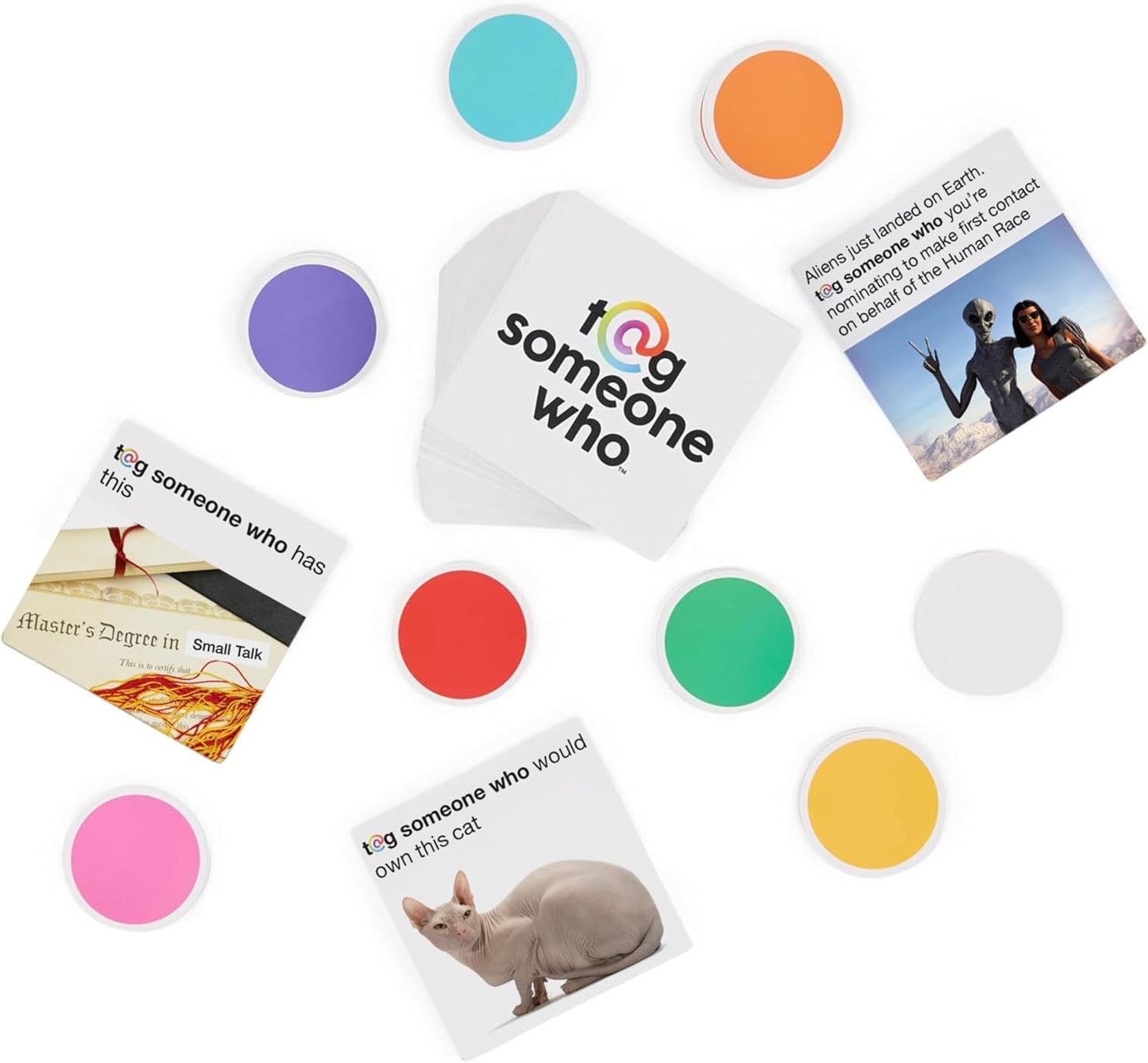 Spin Master Games, Tag Someone Who, The Viral Hit Adult Card Game, Bachelorette Party Activity, Meme Party Game, 3-8 Players, for Ages 18 & Up