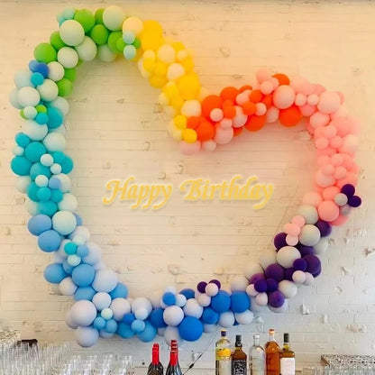 110pcs Black Balloon 12 inch, Black Latex Balloons for Birthday Party Baby Shower Wedding(with 2 Ribbons). - Colors B