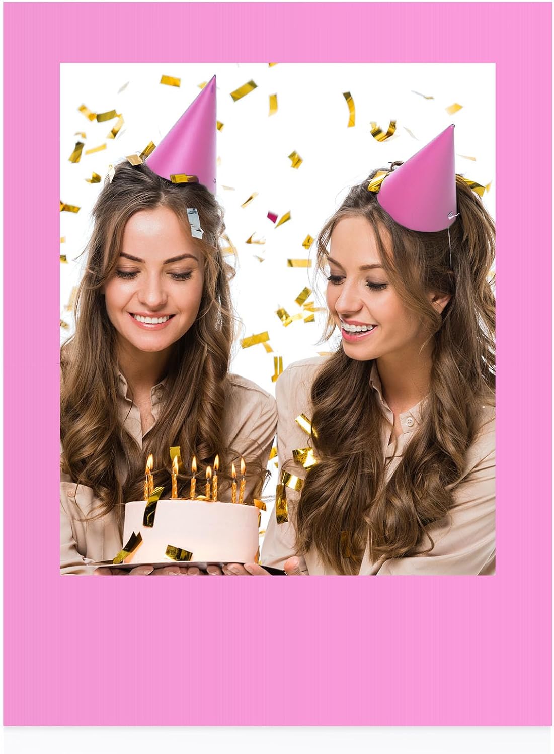 Beeveer 32 x 24 Inch Photo Booth Selfie Frame Prop Booth for Birthday Event Parties Large Blank DIY Cutout Props for Funny Decoration Christmas, Holiday Supplies