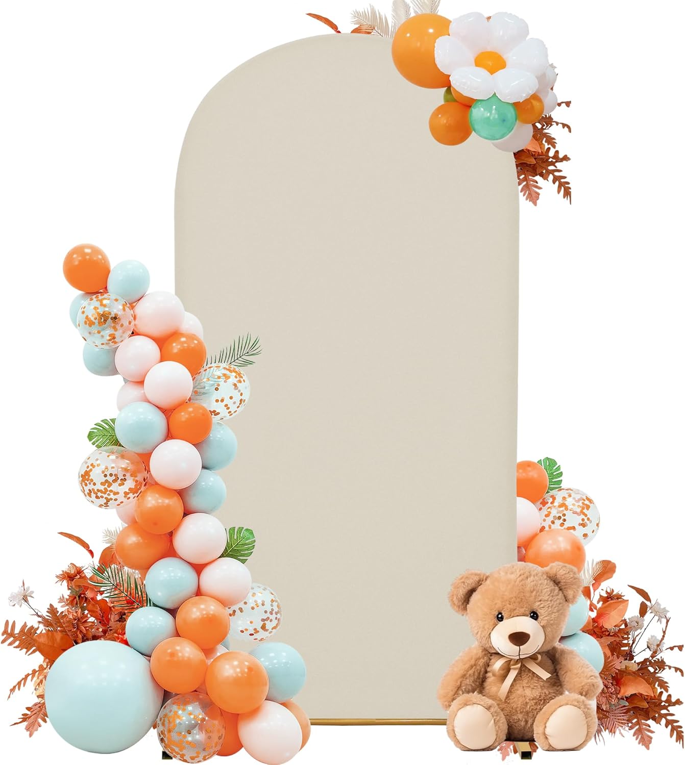 3-Piece Arch Cover Bundle – 7.2FT, 6.6FT & 6FT Stretch Spandex Backdrop Set – Wedding, Birthday & Photo Booth Arch Covers for Every Event