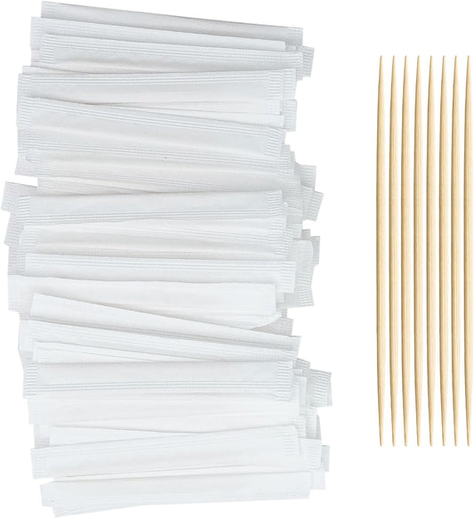 HOPELF Bamboo Toothpicks for Teeth Cleaning, Appetizer, Olive, Barbecue, Fruit, Double-Points Wooden Toothpick.600 Count