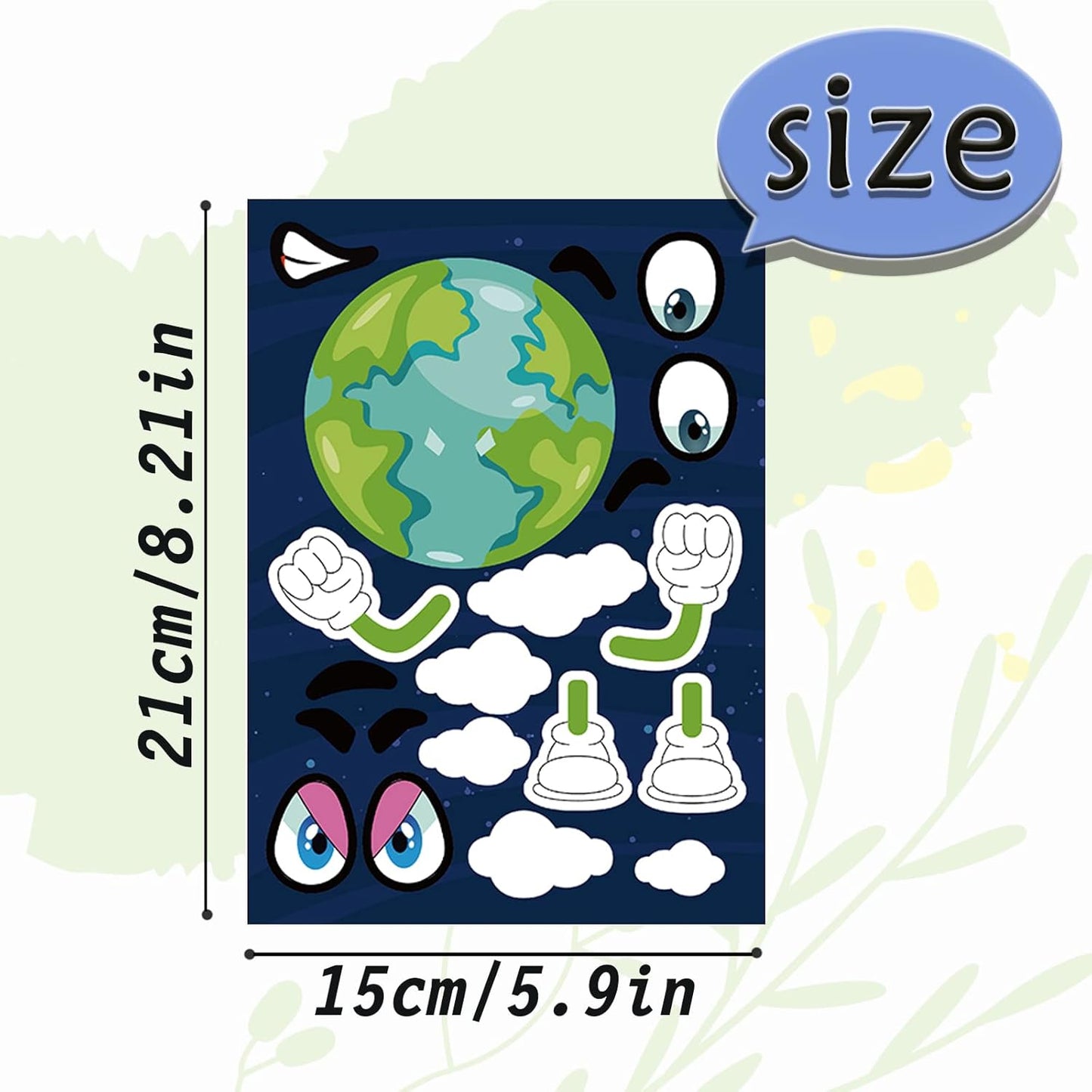 24 Sheets 8.27''×5.9'' Make Your Own Stickers for Kids Toddlers, Make a Face Stickers Mix and Match with Unicorns Dinosaur Horse and Sea Animals for Kids Party Favors Activities