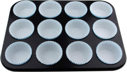Standard Size Baking Cups Food-Grade Greaseproof Paper Cupcake Liners 200 Pcs (Natural)