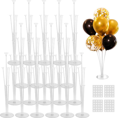 JOYYPOP 4 Sets Balloon Stand Kit For Table, Balloon Sticks with Base Birthday Graduation Party Decorations Wedding