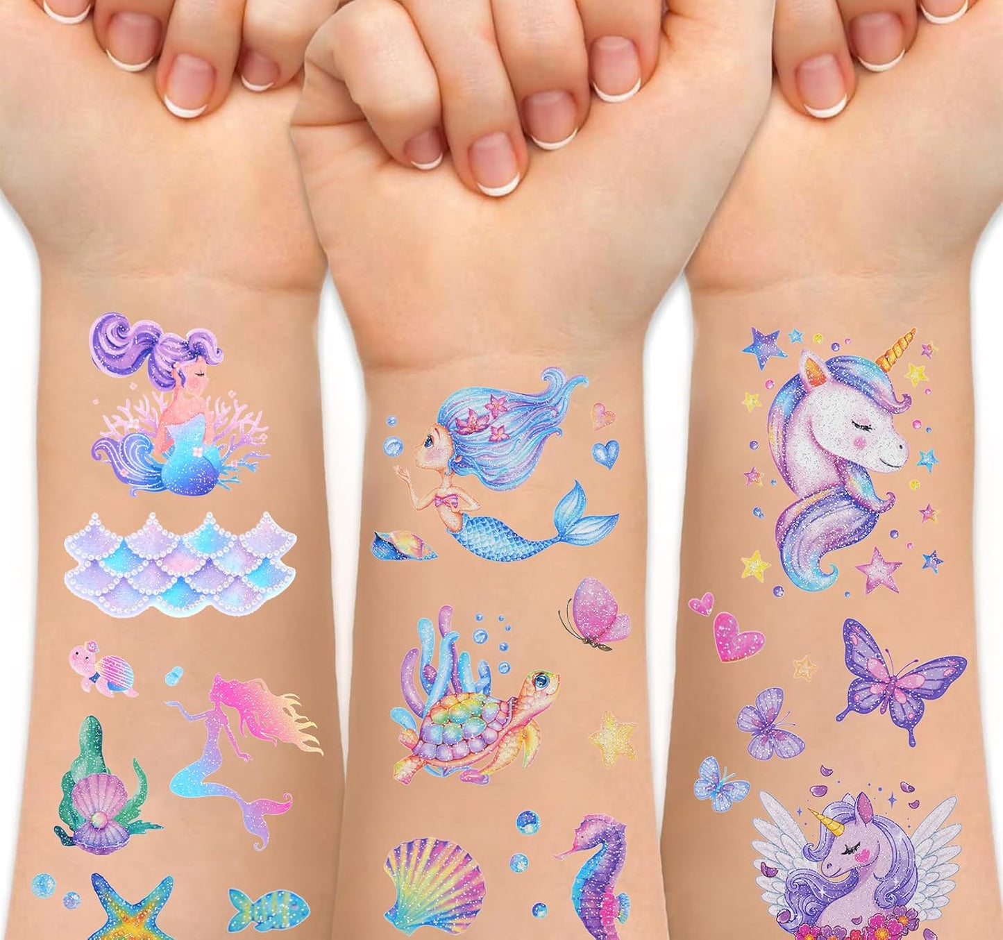 Ozepao Dinosaur Glitter Temporary Tattoos for Kids - 160 Styles - Dino Party Favors, Birthday Party Supplies, T-rex Decorations