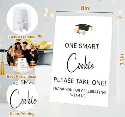 Graduation Tabletop Sign, Guestbook Sign, Include One 8×11 Signs with Holder, Graduation Party Signs for Class of 2026, High School College Grad Decoration - QF02