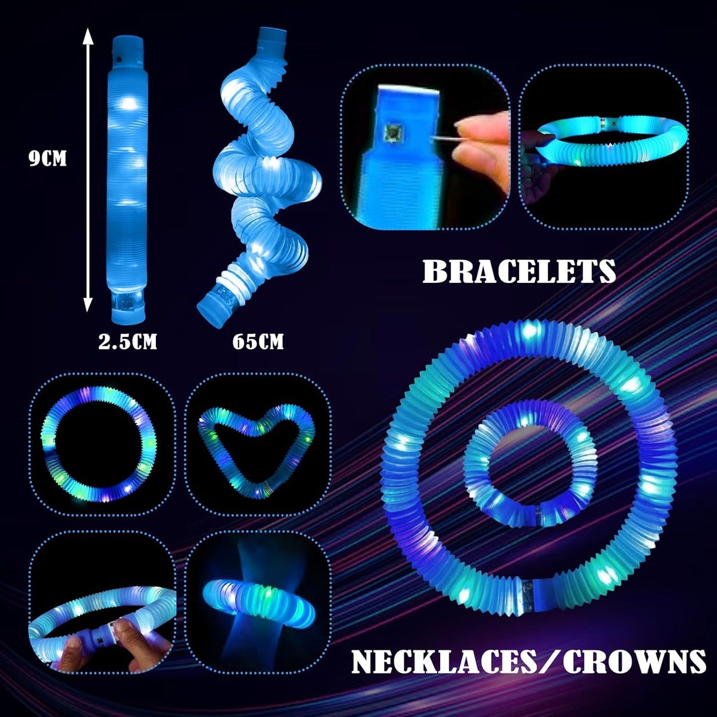 Orange 12PCS Glow Sticks Stocking Stuffers Party Favors-Glow in The Dark Party Supplies for Kids and Adults, Perfect for Festivals, Birthday Parties, Raves, Concerts, and Camping Decorations