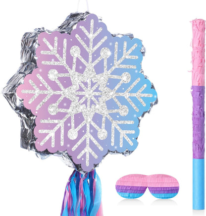 VioraWhite Fairy Piñata Princess Birthday Decorations Fairy Party Piñata Set with Stick and Blindfold for Girls Kids Butterfly Birthday Party Game Decorations Supplies