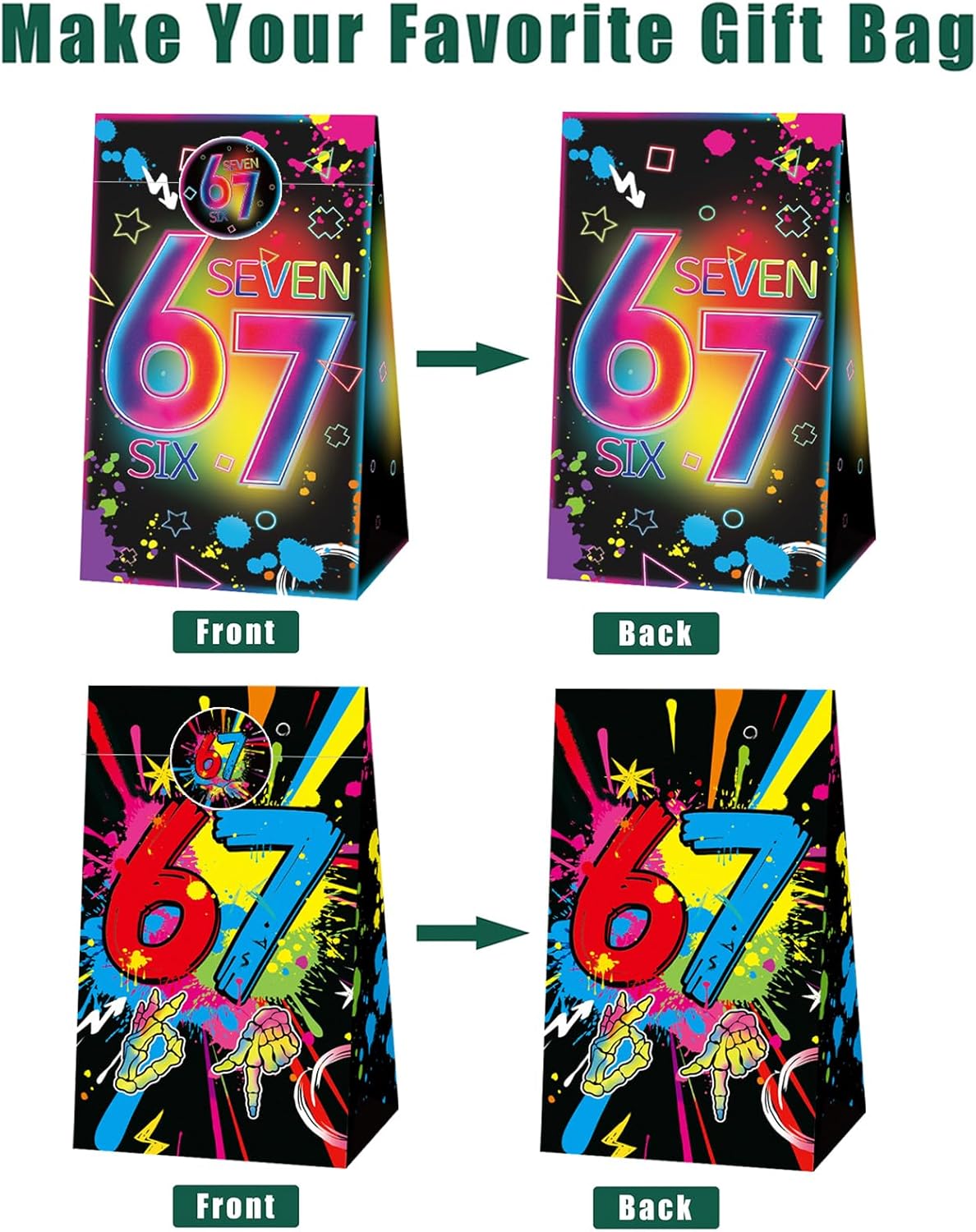 20pcs 10 Styles 6 7 Birthday Theme Mini Notebooks Party Supplies Favors Goodie Bag Stuffers Colorful 6 7 Birthday Theme Journal Pocket Notebook Supplies for Birthday Party Activity(20pcs-67-bks)