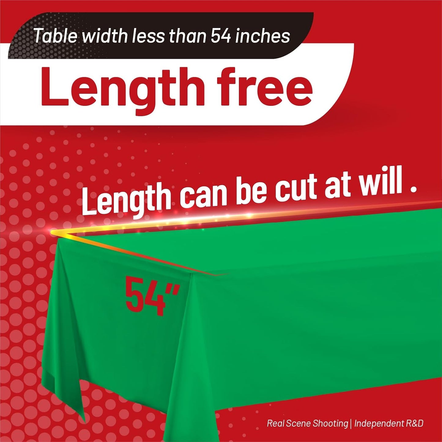 Plastic Table Cloth, 310 Ft X 54 in Disposable Tablecloth White Plastic Tablecloth with Any Cut Sliding Cutters Premium Table Cover Roll for Picnics, Parties, Birthdays, Weddings