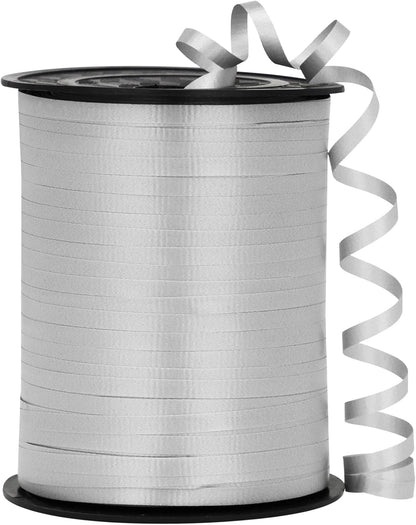 Black Ribbon - 500 Yard Crimped Curly Ribbon for Gift Wrapping, Balloons, Graduations, Halloween, Birthday Parties