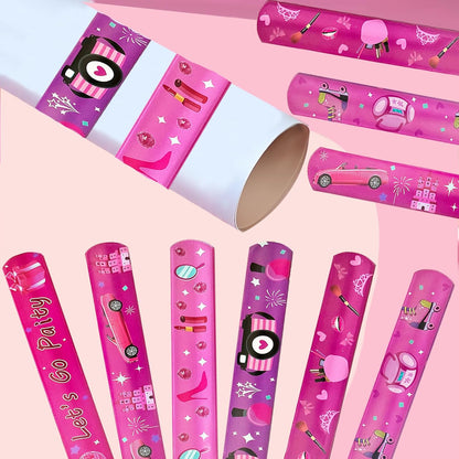 CZWXOXO 24 Pcs Race Car Party Decorations Favors Racing Bracelet Racing Wristbands Bracelet Checkered Slap Bracelets Dirt Bike Task Game Decorations Car Birthday Party Supplies