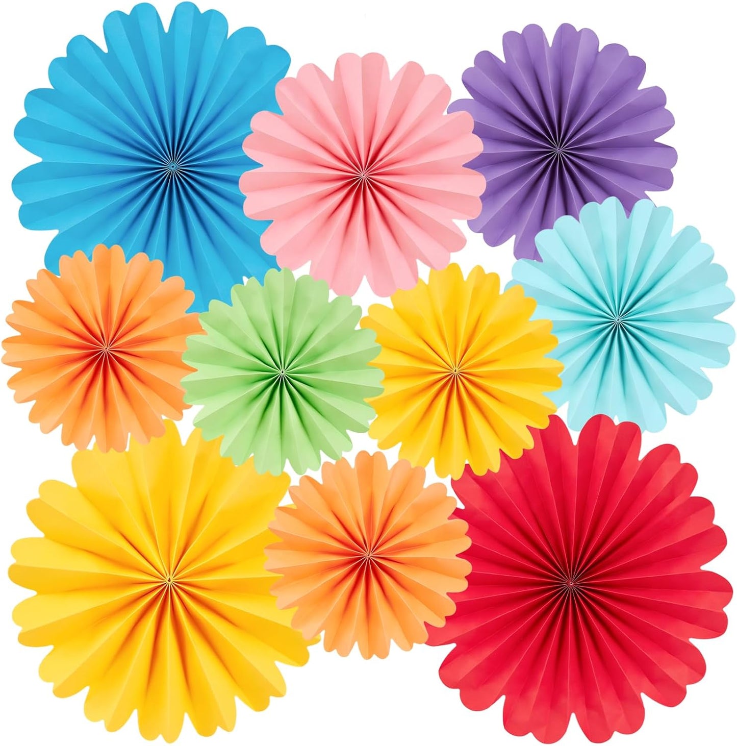 Easy Joy Paper Leaves Decorations for Wall Paper Fans Classroom Decoration Leaves Backdrop Decor Wall Decor,Set of 9