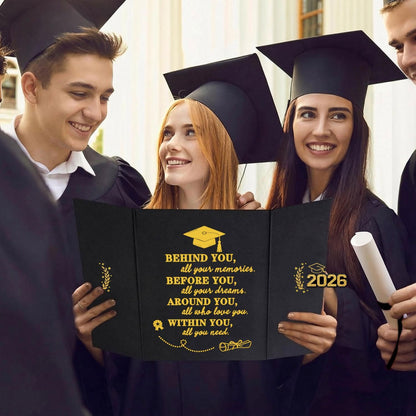 QIYANPAX Graduation Guest Book 2026, Blue and Gold Graduation Decorations Class of 2026, Graduation Signature Book, Congrats Grad Guest Book Alternative, Unique Graduation Gifts