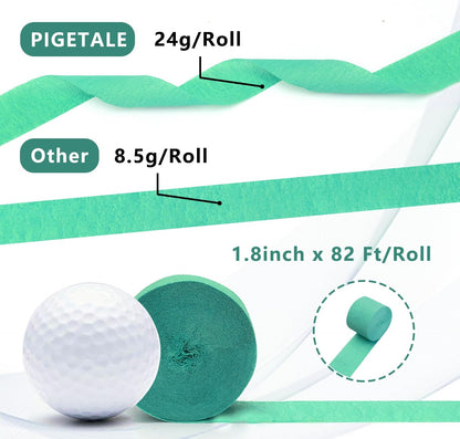 PIGETALE Crepe Paper Streamers 4 Rolls 328ft, Pack of Unique 3 Purple and White Party Streamer for Birthday Wedding Ceremony Baby Shower Party Decorations DIY Supplies Art Crafts (1.8Inch x 82Ft/Roll)