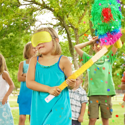 15.75 Inch Piñata Stick Kit Blue Unbreakable Pinata Stick with Blindfold Blind Rope Blind Stick Suitable for Girls Boys Adults Can Have Fun at Any Party