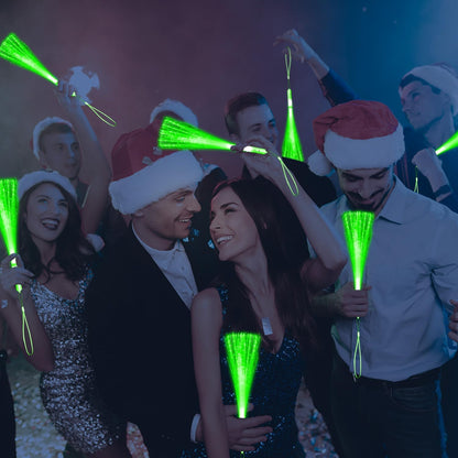 30 Pack Blue Fiber Optic Wands Glow Fiber Wands Bulk LED Light Up Wands with 3 Flashing Modes LED Flashing Sticks for July 4th Halloween Christmas Wedding Birthday Carnival Bachelor Party
