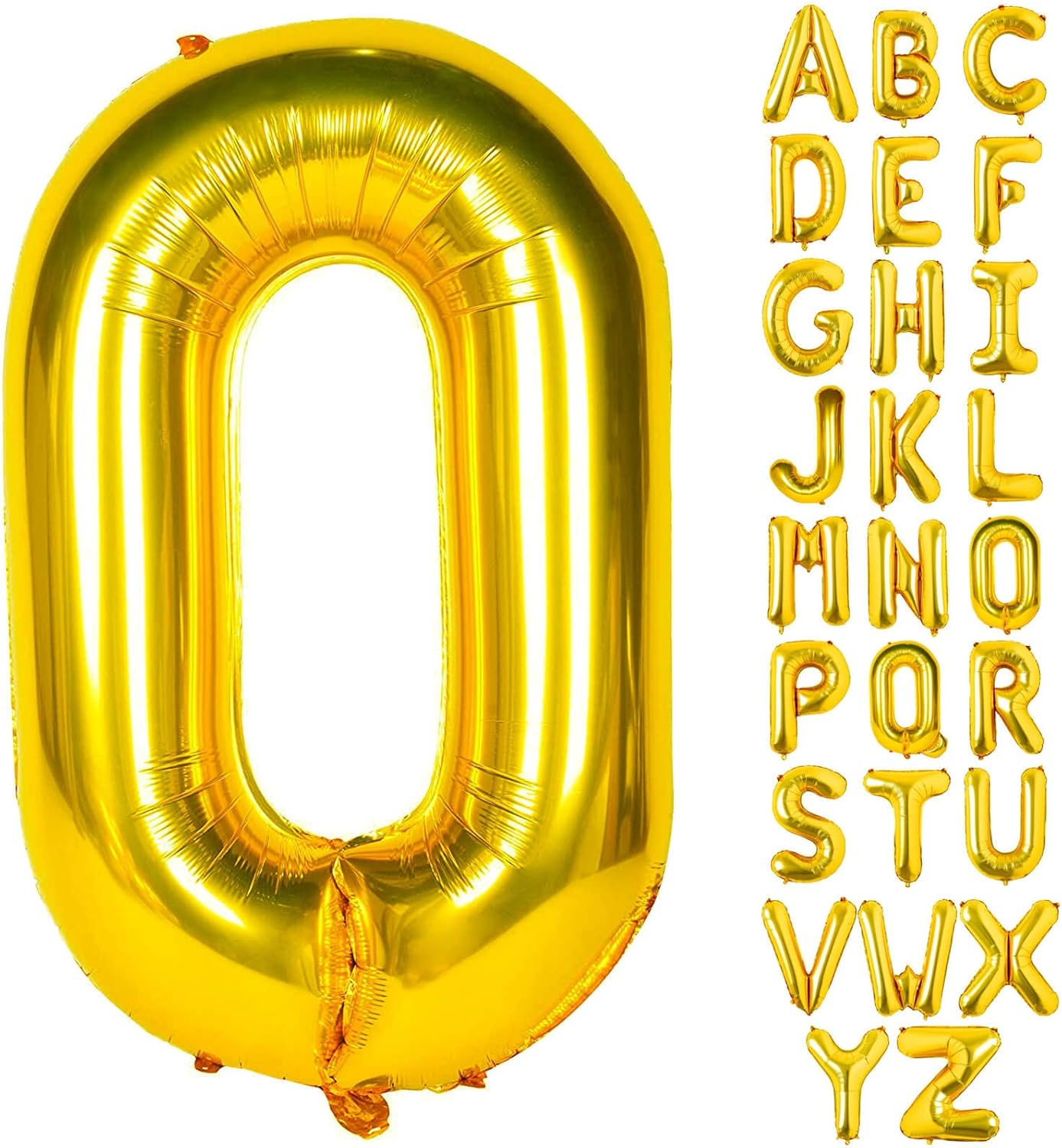 Lovoir 40 Inch Large Gold Letter A Balloons Big Size Jumbo Mylar Foil Helium Balloon for Birthday Party Celebration Decorations Alphabet Gold A