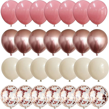Sage Green and Dusty Pink Balloons, Retro Pink Muted Green White Gold Baby in Bloom Balloons for Girls Women Floral Fairy Wildflower Camping Birthday Woodland Baby Shower Garden Tea Party Decorations