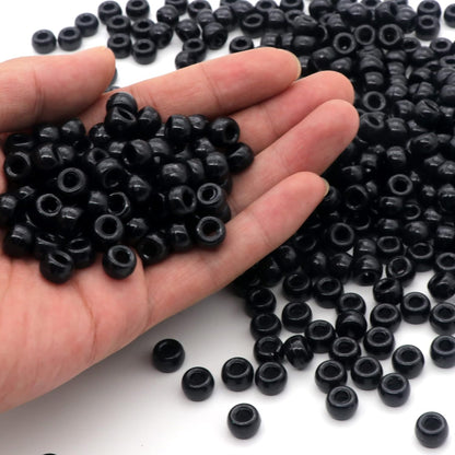 1000Pcs Glow in The Dark Pony Beads 9mm Plastic Kandi Beads Bulk for Friendship Bracelet Necklace Craft Jewelry Making Beads for Hair Braids 9 Color