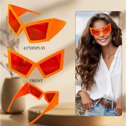 Funny Oversized Party Glasses Sunglasses Max Width 5.9", Hilarious Costume Accessories for Birthdays, Dance Parties
