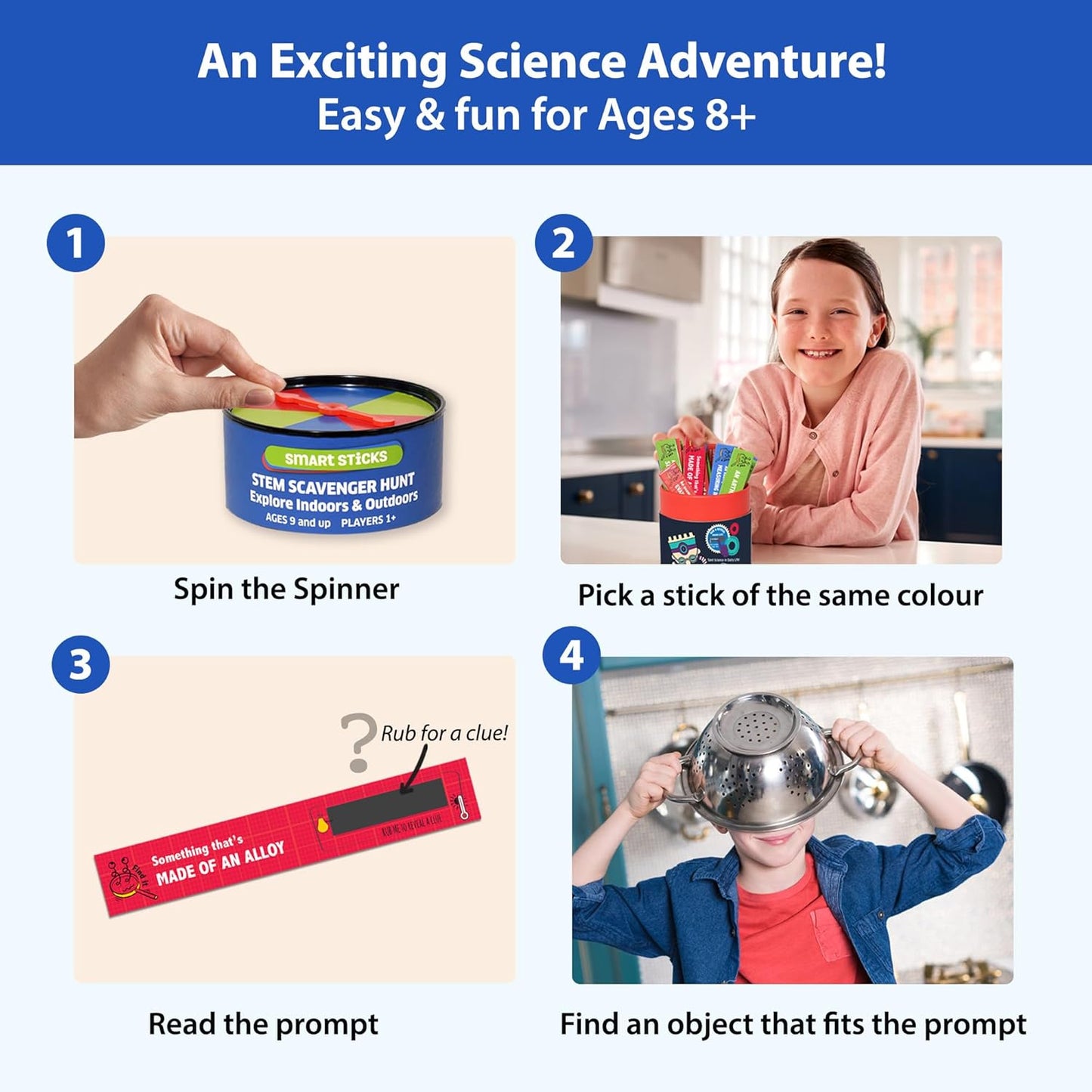 Chalk and Chuckles- STEM Scavenger Hunt Game for Kids Ages 8-12 Years, Indoor and Outdoor Activities, Fun Classroom and Family Game