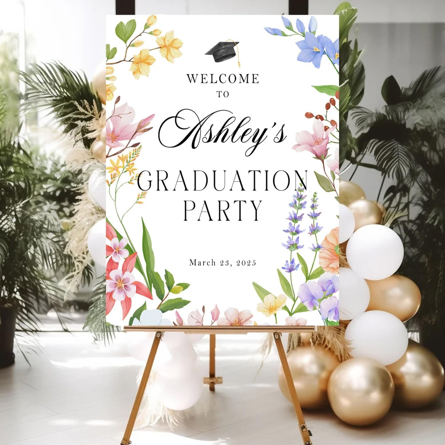 Personalized 2026 Graduation Party Welcome Sign, Minimalist Grads Decor, Class of 2026 Graduation Party Poster, Custom Graduation Party Sign, Congrats Grad Decorations Design 2