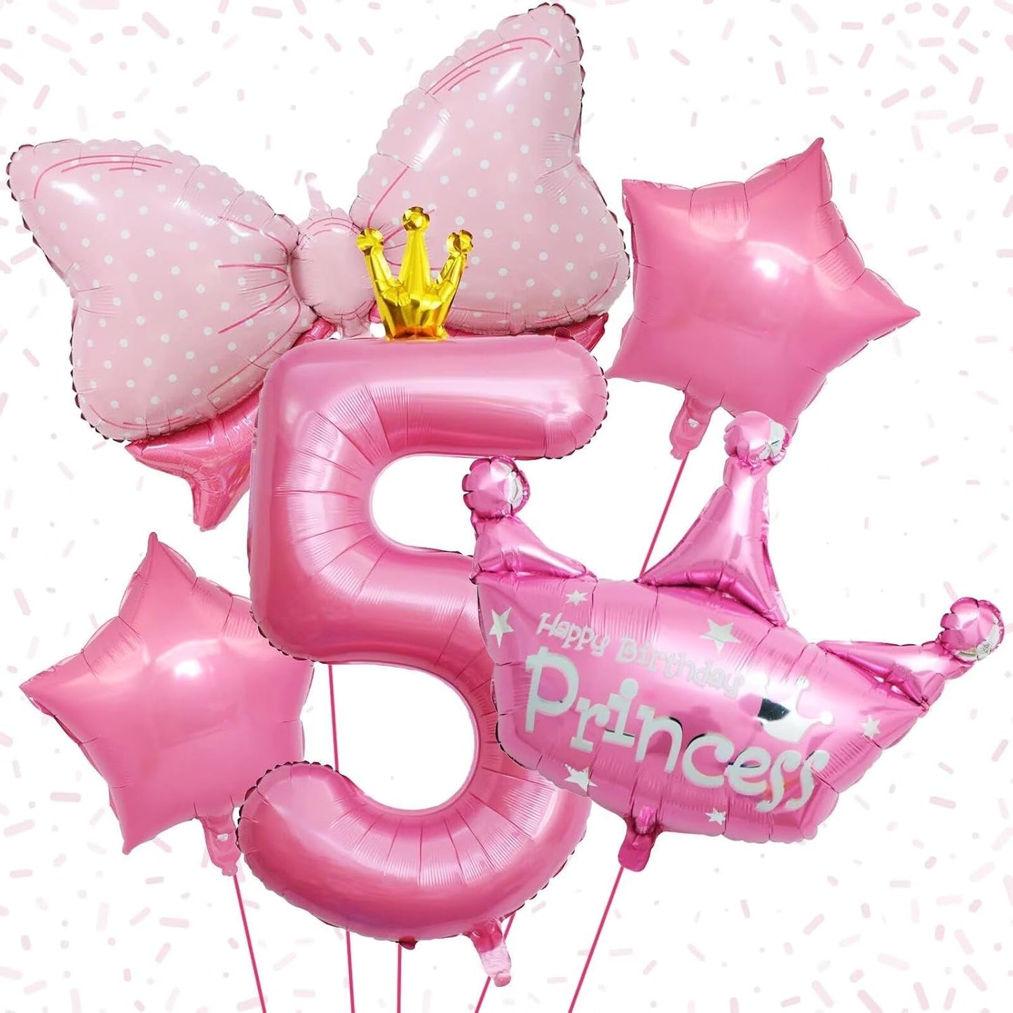 Dinosaur 5th Birthday Decorations, Dinosaur Birthday Party Decorations with Giant Inflatable Dinosaur Balloons 40 Inch Helium Foil Mylar Number 5 Balloons for Dinosaur Theme Birthday Party Decorations