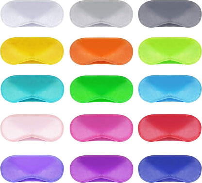 30 Pieces Blindfold Eye Cover Sleep Mask for Games Party Sleeping Travel with Nose Pad and Adjustable Strap (Multicolored)