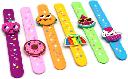 Cat Slap Bracelets for party- Silicone Wristbands Adjustable Party Favors, Classroom Prizes, Carnival Games - Birthday Gifts for Adults(6Pack)-LOCHSOEL