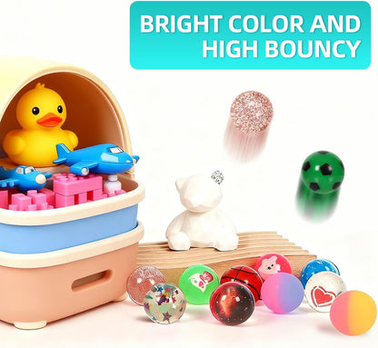 Small Bouncy Balls for Kids Prize box Toys for Kids 3-5 4-8, Mini Party Favors for Kid Classroom Treasure Box Prize, Rubber Balls Easter Goodie Bag Stuffer Pinata Stuffers Kid Party Bag Fillers 27pcs