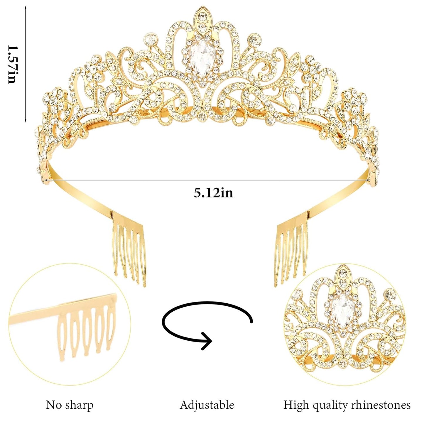 It's My Golden Birthday Sash and Crown Set for Women Girls Birthday Party Decorations Decor Party Favors Gifts
