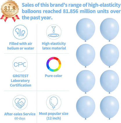 110pcs Black Balloon 12 inch, Black Latex Balloons for Birthday Party Baby Shower Wedding(with 2 Ribbons). - Colors B