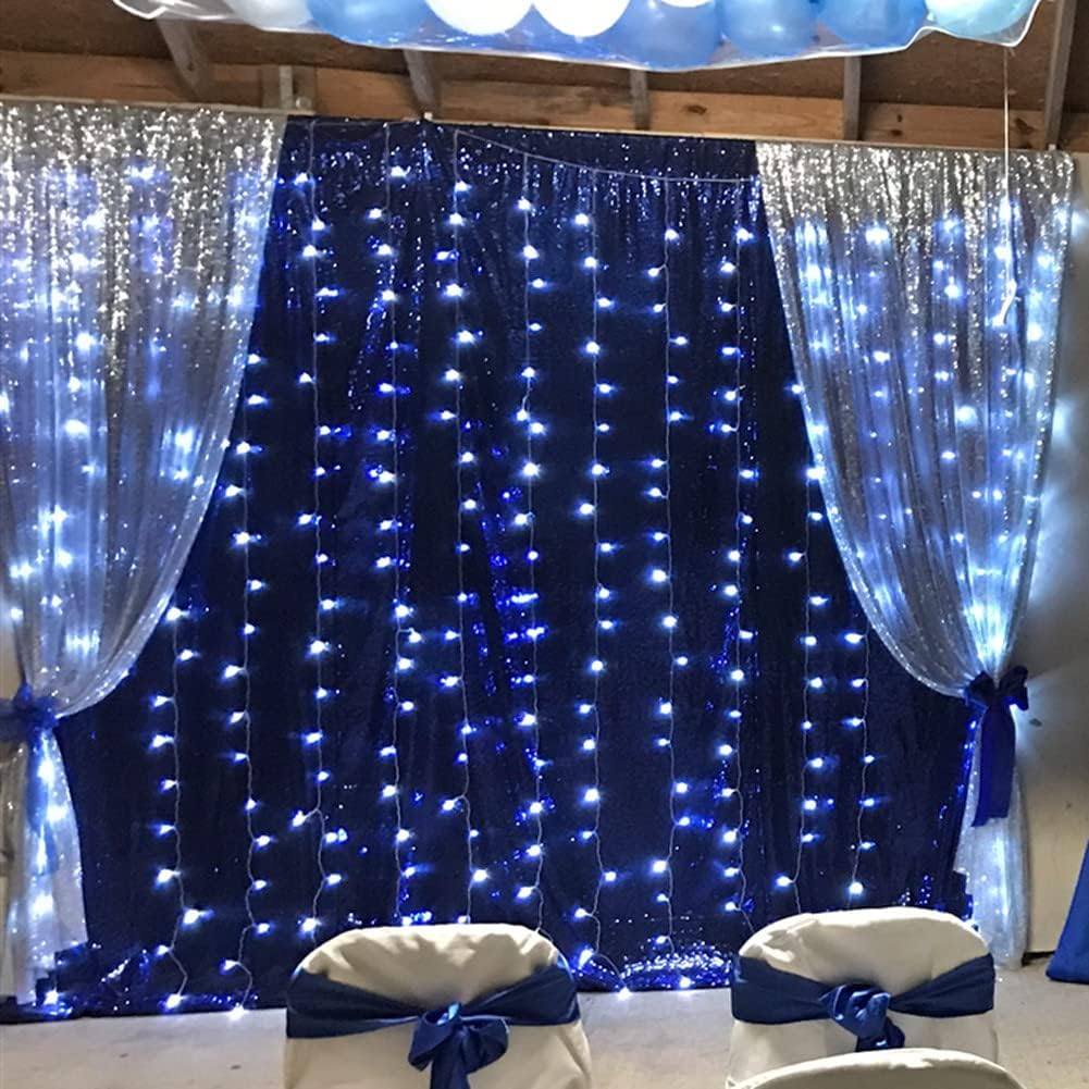 Poise3EHome Black Sequin Backdrop Curtains, 2 Panels 2FTx8FT Glitter Photo Booth Backdrop for Halloween Birthday Bachelorette Wednesday Twilight Party Decorations