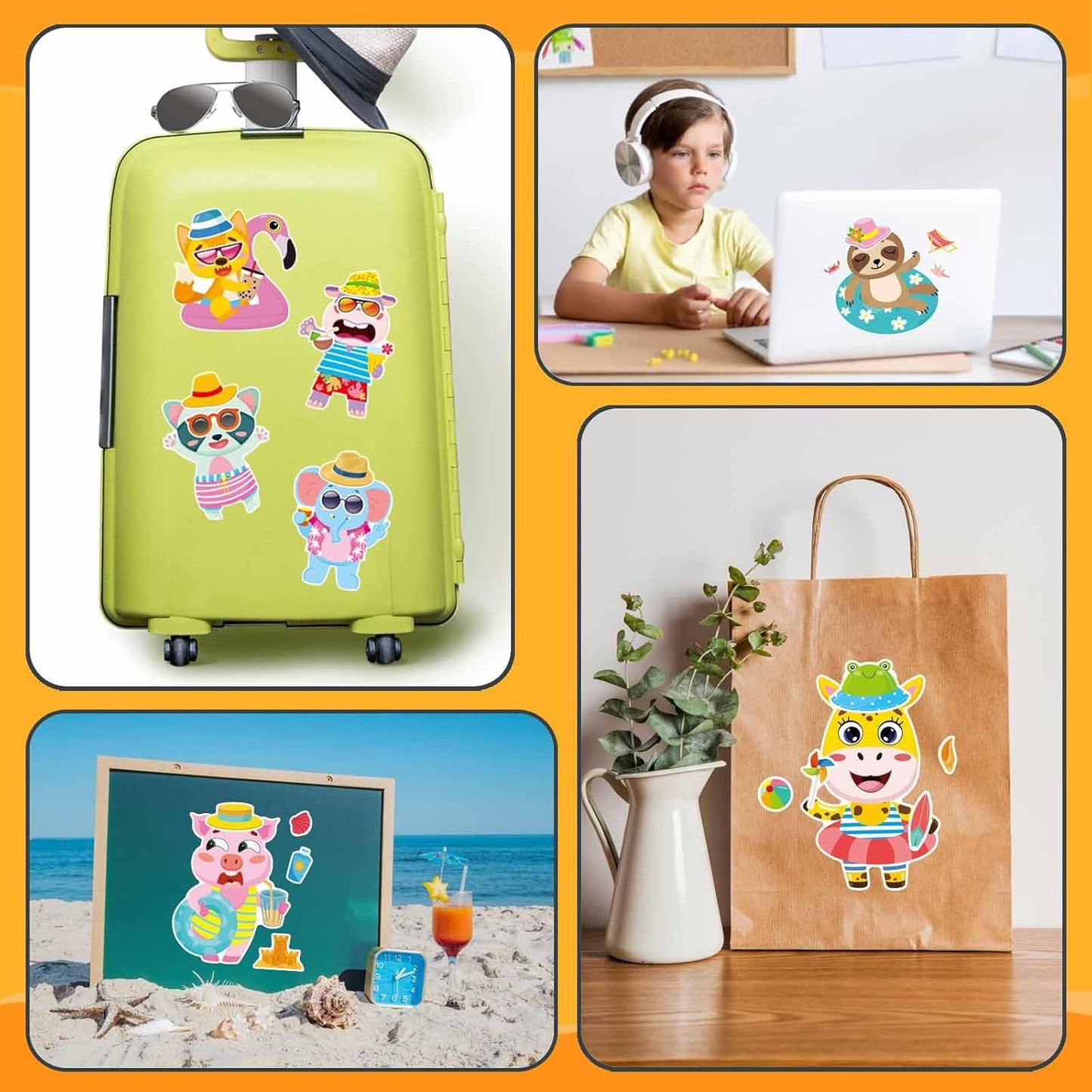 24 PCS Fairy Stickers for Kids, Make a Face Sticker with 8 Unique Designs Fairy, Frog, Mushroom, Make Your Own Stickers for Girls Birthday Party Favors, Goodie Bags, DIY Crafts
