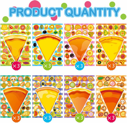 24 PCS Fairy Stickers for Kids, Make a Face Sticker with 8 Unique Designs Fairy, Frog, Mushroom, Make Your Own Stickers for Girls Birthday Party Favors, Goodie Bags, DIY Crafts