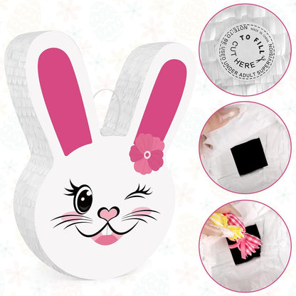 Dinosaur Pinata - Dinosaur Decorations with a Blindfold and Bat for Boys Girls Animal Themed Birthday Party Kids Classroom Game Decorations Supplies (15.7 x 11.4 x 3.1 Inches)