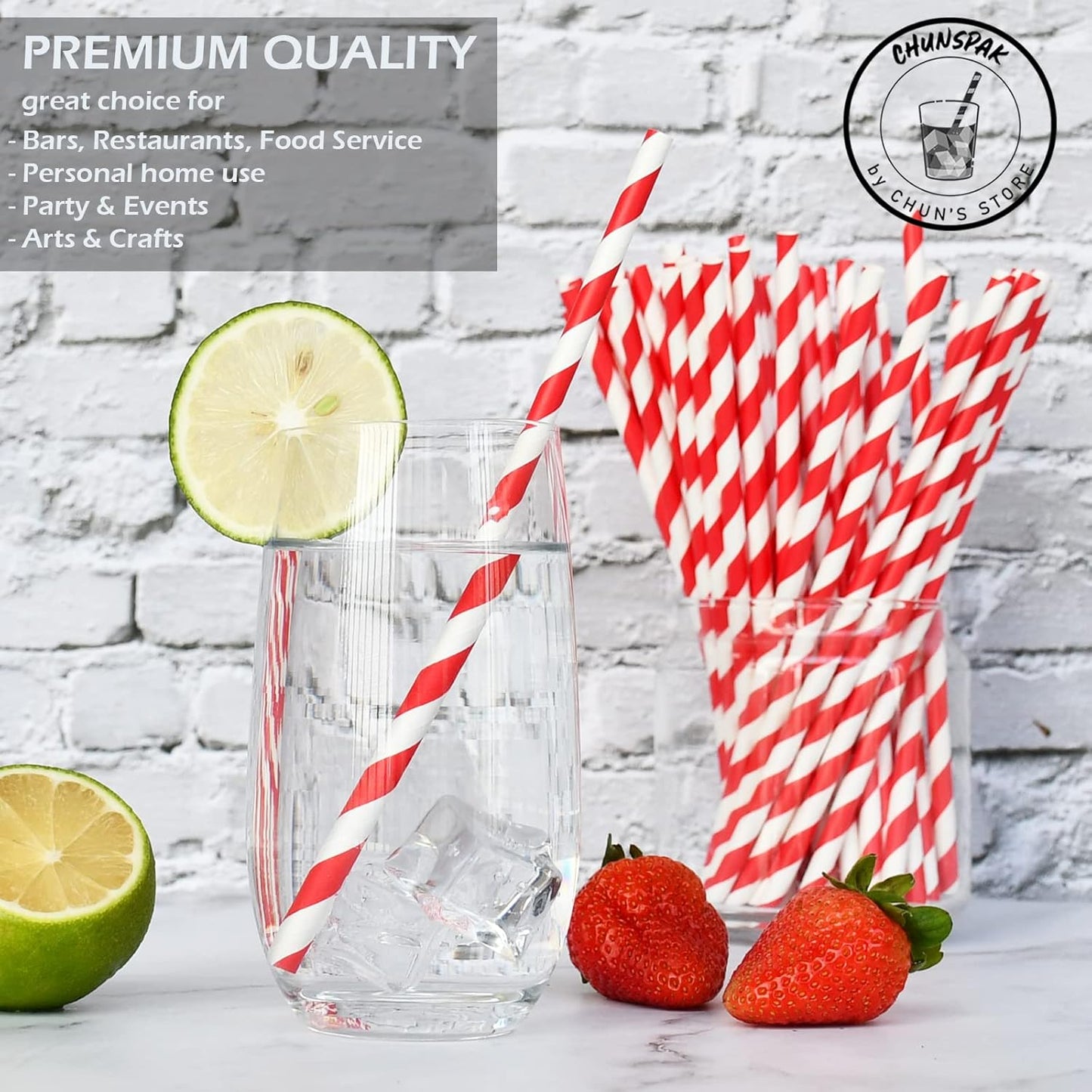 Black Paper Straws 1000 Count - 7.75" x 0.24", 100% Biodegradable & Compostable, Disposable Drinking Straws Bulk - Cocktail, Bars, Restaurants