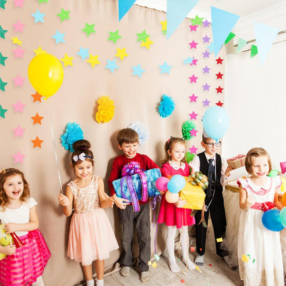 Patelai Glitter Star Garland Banner 2026 Graduation Decor 130 Feet Star Hanging Banner Twinkle Backdrop for Party Birthday Classroom Wedding Supplies(Gold)