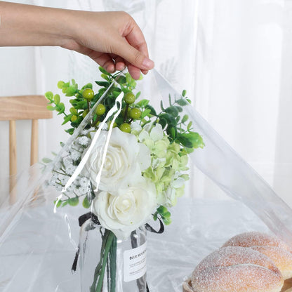 sancua Clear Plastic 100% Waterproof Tablecloth - 54 x 78 Inch - Vinyl PVC Rectangle Table Cloth Protector Oil Spill Proof Wipe Clean Table Cover for Dining Tables, Parties & Camping, Crystal Clear