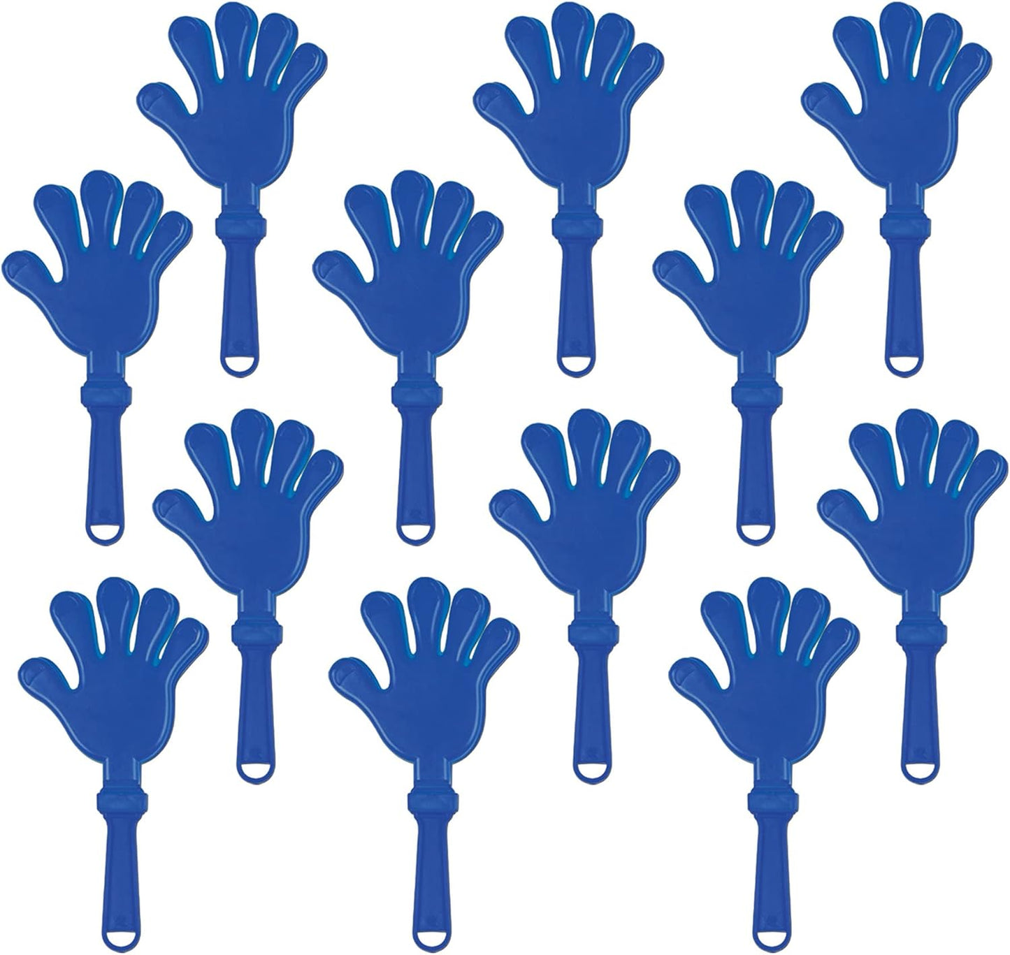 Beistle Red Hand Clappers – 12 Pack, Plastic Noisemakers for Parties, Sporting Events, Celebrations, and Team Spirit Gatherings, Fan Section Cheer Accessories, 7½"