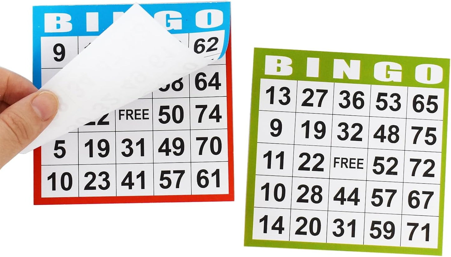 SEETOOOGAMES Bingo Paper Game Cards - 1 on Card - 1000 Sheets (200 Books of 5 Sheets)