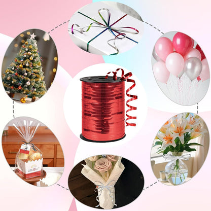 500 Yard Premium Burgundy Curling Ribbon,Curling Ribbon for Gift Wrapping Balloon for Party Birthday Wedding Decoration,Holiday Decorations Art Crafts, Florist Flower