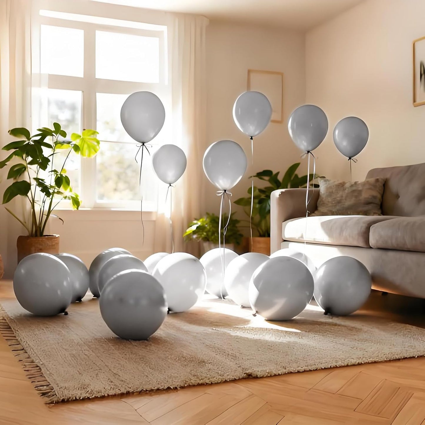 110pcs Black Balloon 12 inch, Black Latex Balloons for Birthday Party Baby Shower Wedding(with 2 Ribbons). - Colors B